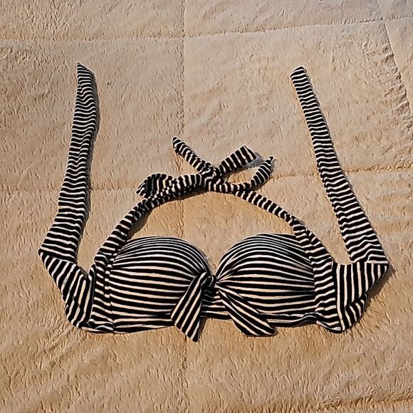 Bikini 2 Piece Black & White Size Small - Picture 4 of 6
